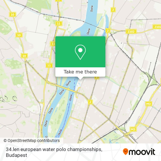 34.len  european water polo championships map