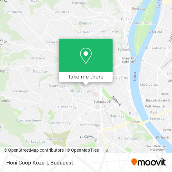 Honi Coop Közért map