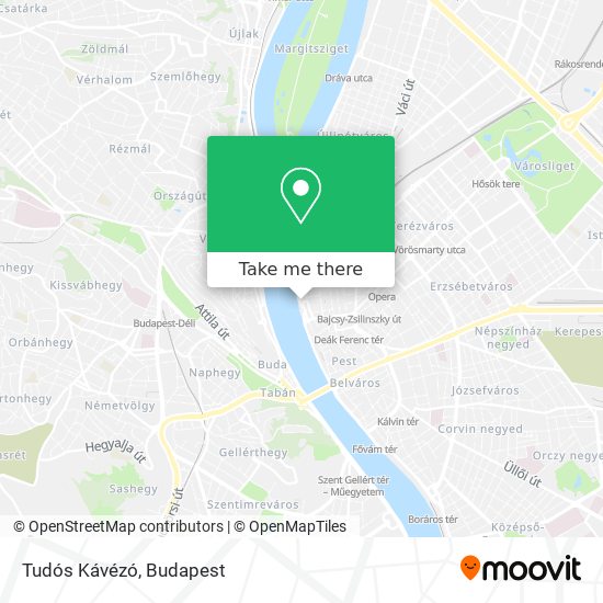 Tudós Kávézó map