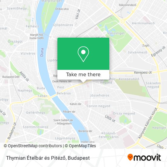Thymian Ételbár és Pitéző map