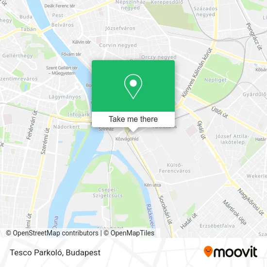 Tesco Parkoló map