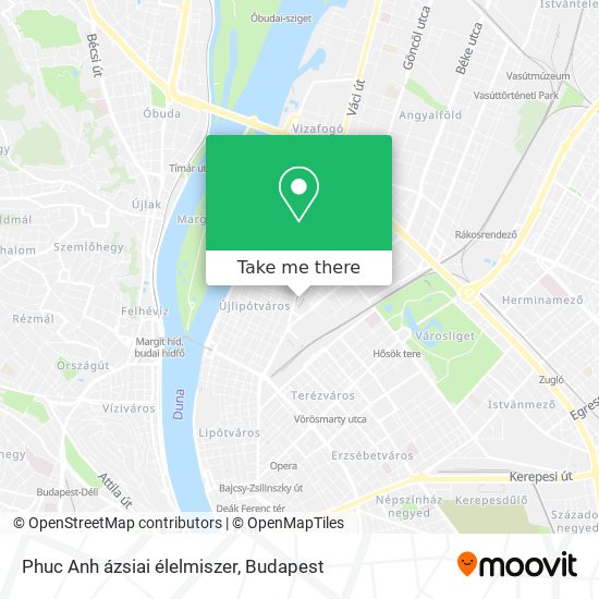 Phuc Anh ázsiai élelmiszer map