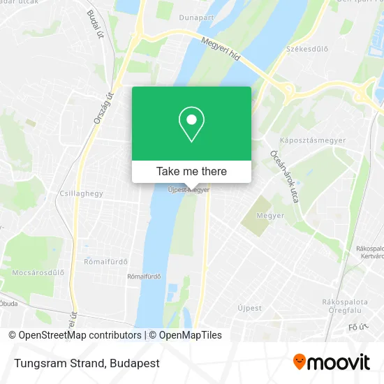 Tungsram Strand map