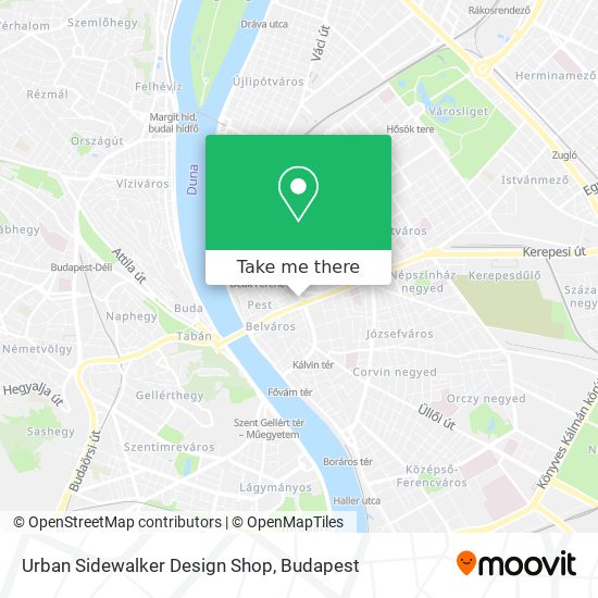 Urban Sidewalker Design Shop map