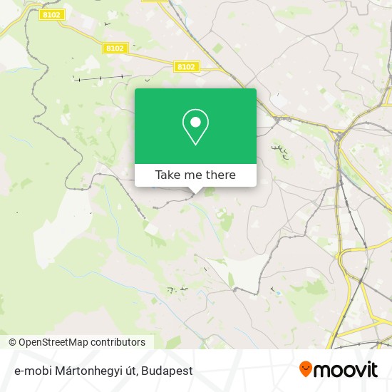 e-mobi Mártonhegyi út map
