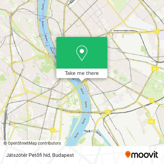 Játszótér Petőfi híd map