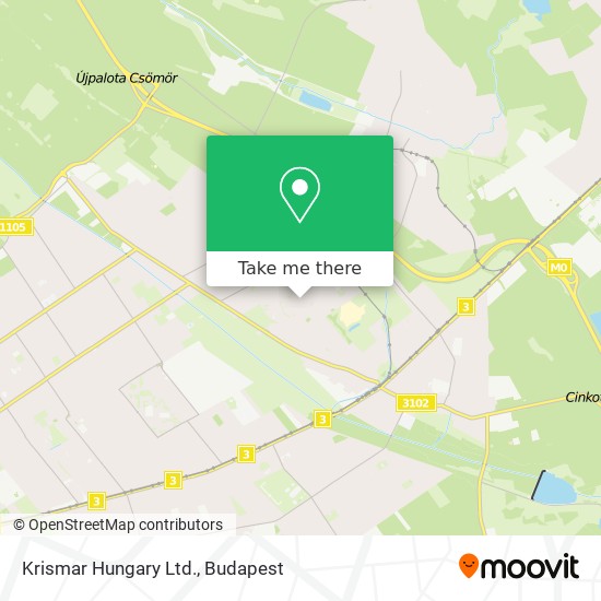 Krismar Hungary Ltd. map