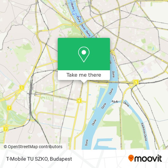 T-Mobile TU SZKO map