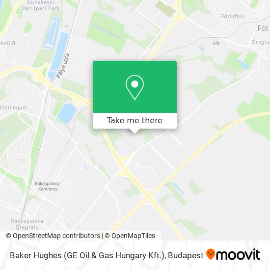 Baker Hughes (GE Oil & Gas Hungary Kft.) map