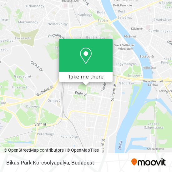 Bikás Park Korcsolyapálya map