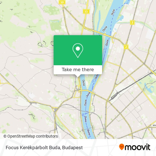 Focus Kerékpárbolt Buda map