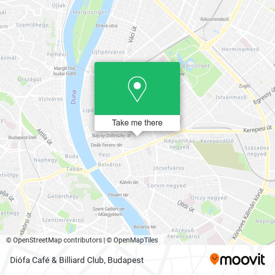 Diófa Café & Billiard Club map