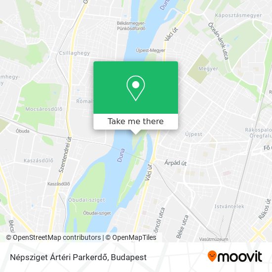 Népsziget Ártéri Parkerdő map