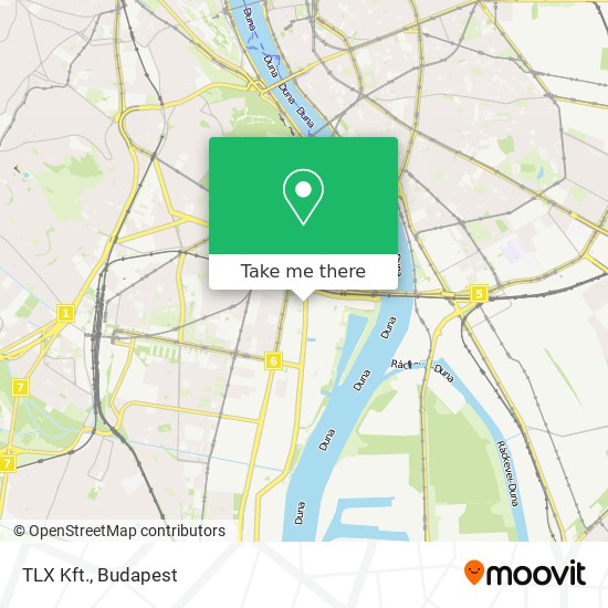 TLX Kft. map