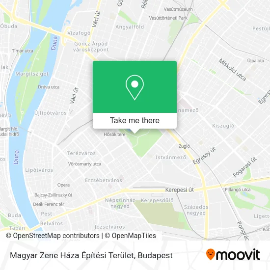 Magyar Zene Háza Építési Terület map