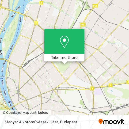 Magyar Alkotóművészek Háza map