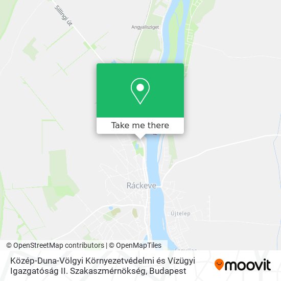Közép-Duna-Völgyi Környezetvédelmi és Vízügyi Igazgatóság II. Szakaszmérnökség map