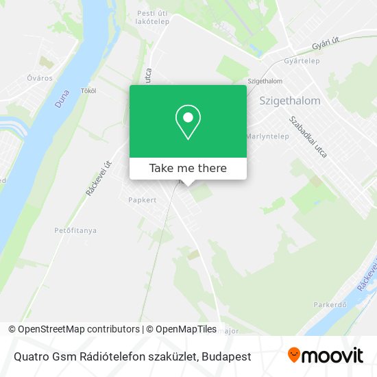 Quatro Gsm Rádiótelefon szaküzlet map