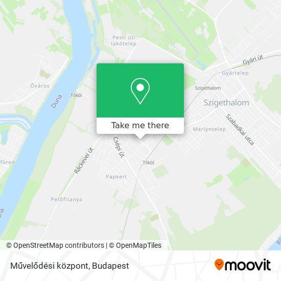 Művelődési központ map