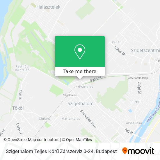 Szigethalom Teljes Körű Zárszerviz 0-24 map