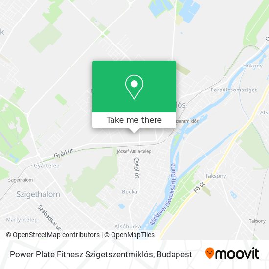 Power Plate Fitnesz Szigetszentmiklós map