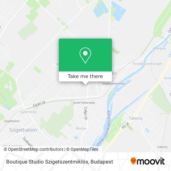 Boutique Studio Szigetszentmiklós map