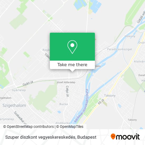 Szuper diszkont vegyeskereskedés map