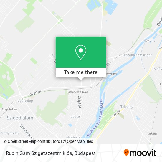 Rubin Gsm Szigetszentmiklós map