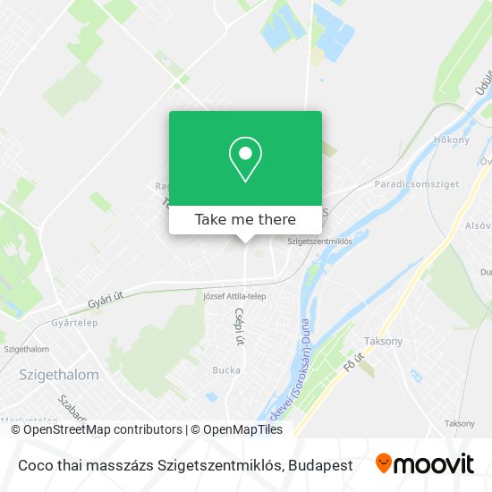 Coco thai masszázs Szigetszentmiklós map