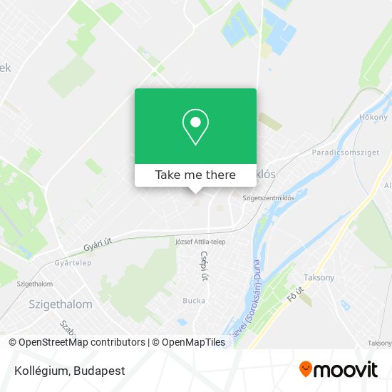 Kollégium map