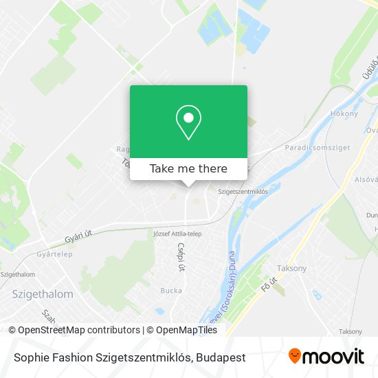 Sophie Fashion Szigetszentmiklós map