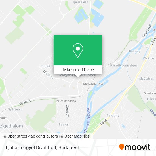 Ljuba Lengyel Divat bolt map