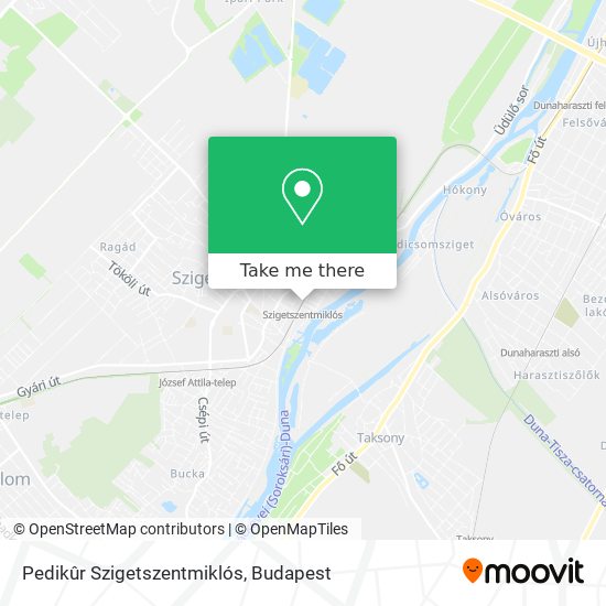 Pedikûr Szigetszentmiklós map