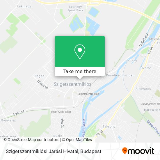 Szigetszentmiklósi Járási Hivatal map