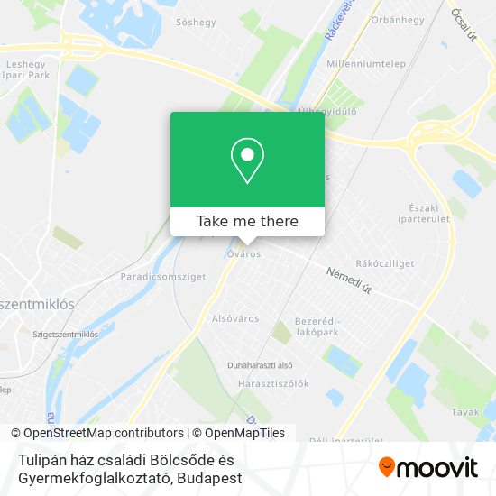 Tulipán ház családi Bölcsőde és Gyermekfoglalkoztató map