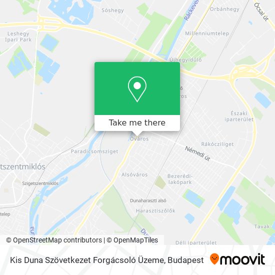 Kis Duna Szövetkezet Forgácsoló Üzeme map