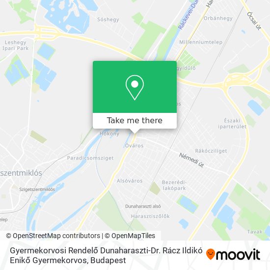 Gyermekorvosi Rendelő Dunaharaszti-Dr. Rácz Ildikó Enikő Gyermekorvos map