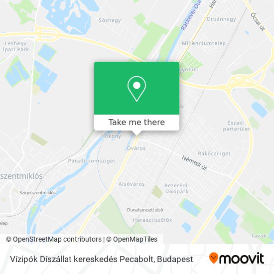 Vízipók Díszállat kereskedés Pecabolt map