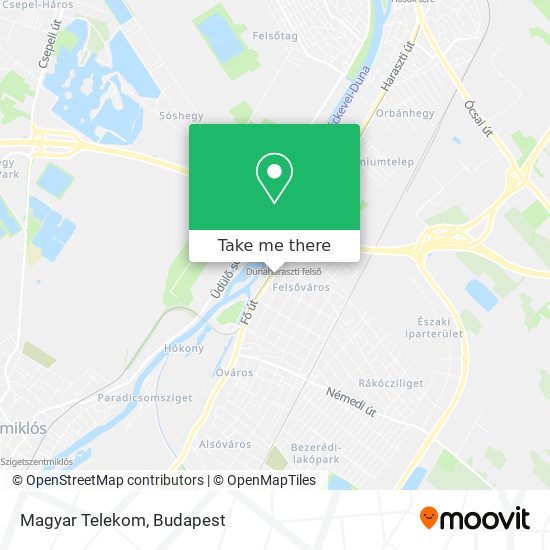 Magyar Telekom map
