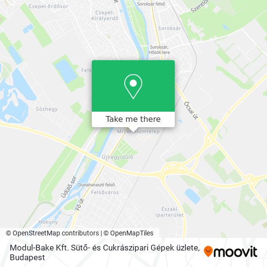 Modul-Bake Kft. Sütő- és Cukrászipari Gépek üzlete map