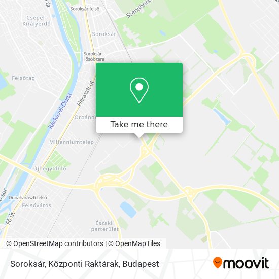 Soroksár, Központi Raktárak map