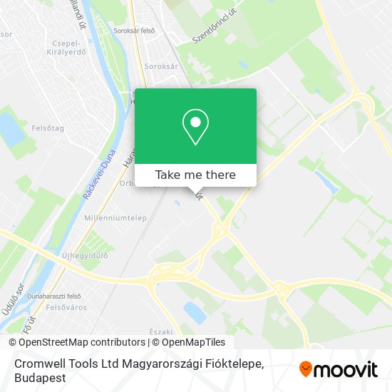 Cromwell Tools Ltd Magyarországi Fióktelepe map
