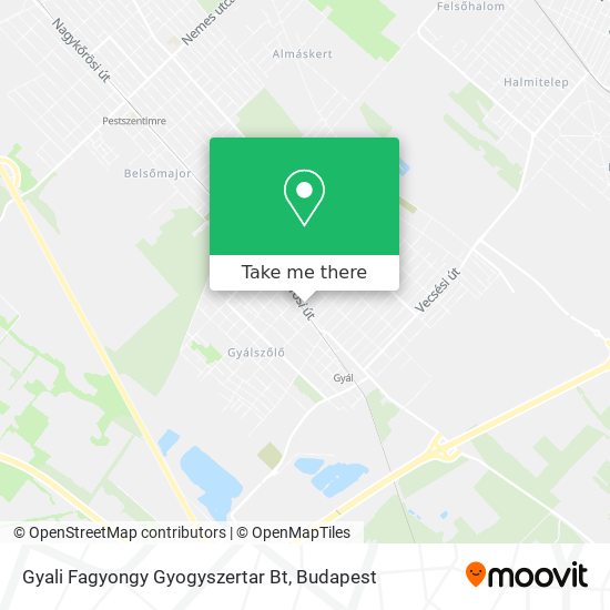 Gyali Fagyongy Gyogyszertar Bt map