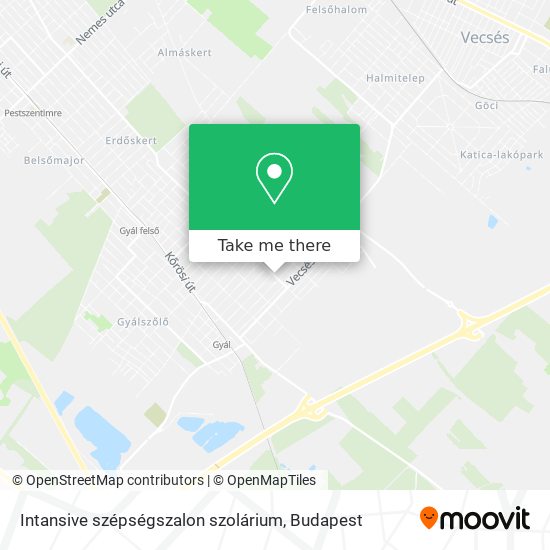 Intansive szépségszalon szolárium map