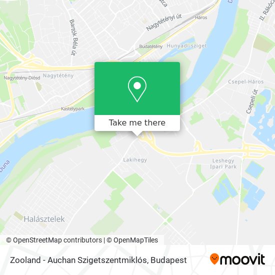 Zooland - Auchan Szigetszentmiklós map