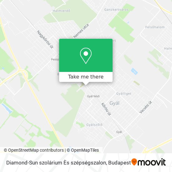 Diamond-Sun szolárium Ès szépségszalon map