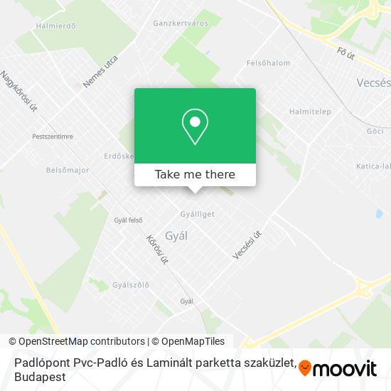 Padlópont Pvc-Padló és Laminált parketta szaküzlet map