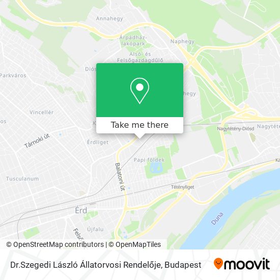 Dr.Szegedi László Állatorvosi Rendelője map