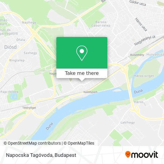 Napocska Tagóvoda map