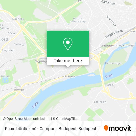 Rubin bőrdíszmű - Campona Budapest map